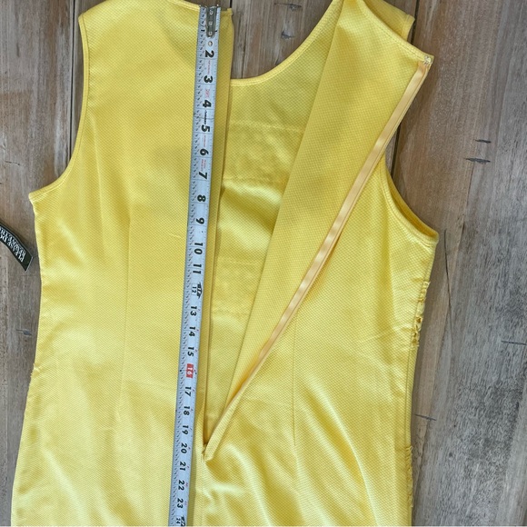 New York & Company Yellow Sleeveless Sheath Dress - Picture 7 of 12